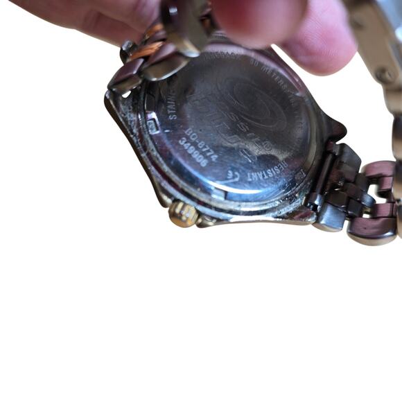 Fossil blue BQ-8774 Gold Silver Mens Watch Y2K Classic Watch Water Resistant - Picture 7 of 8